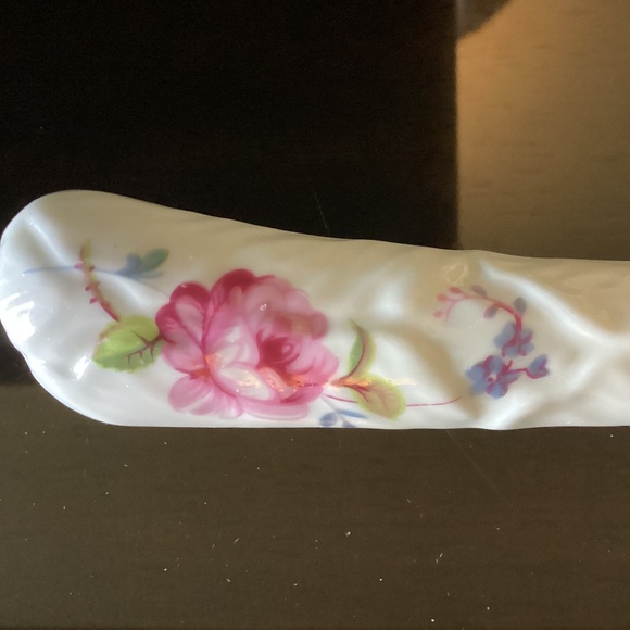 Cake Dessert Plate COALPORT SHREWSBURY VTG 10 3/8" Matching Knife Scalloped Rim - Picture 6 of 9